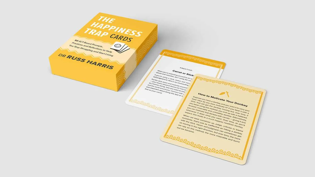 Exisle, publishing books, The Happiness Trap cards,
