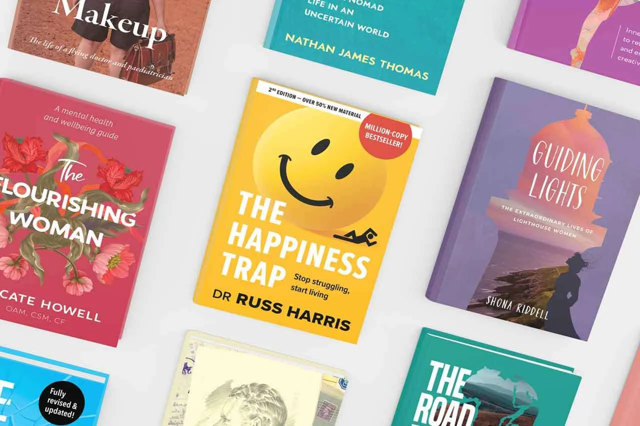 Visual layout of book covers 