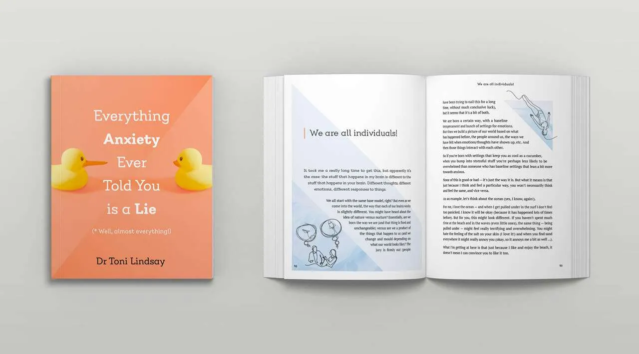 Exisle, publishing books, Everything Anxiety Ever Told You is a Lie, Dr Toni Lindsay